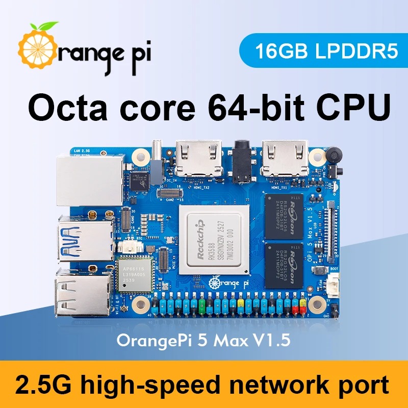 RoRuS Orange Pi 5 Max 16 Go V1 - Orange Pi 5 Max Rk3588 avis et prix